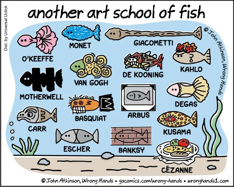 Another Art school of Fish by John Atkinson