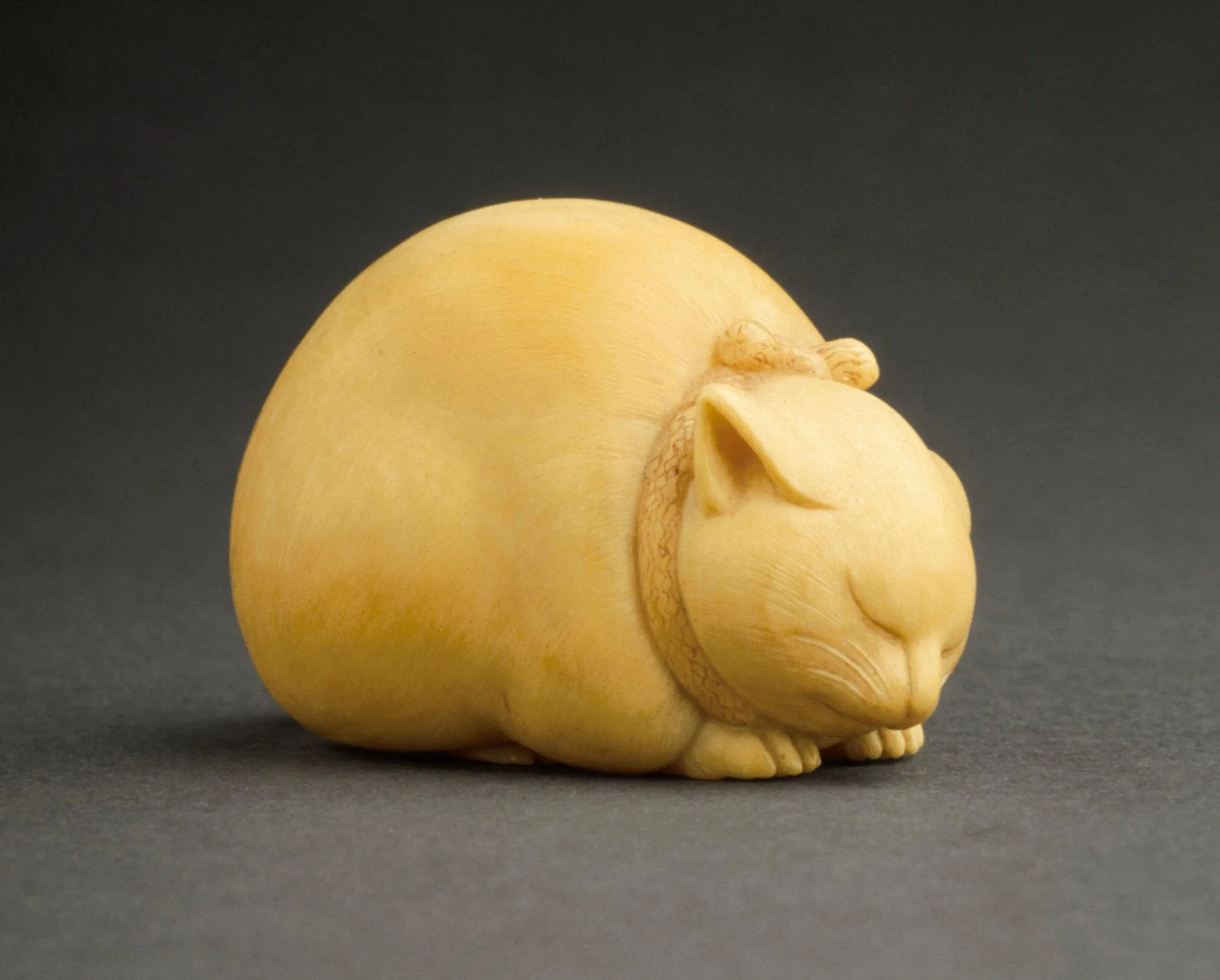 Japanese cat netsuke from the 19th century