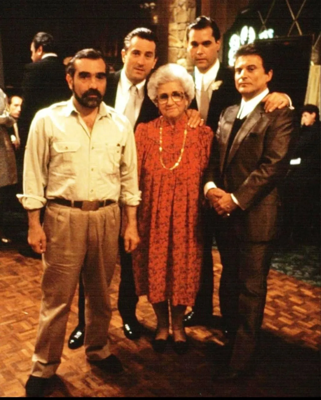 Catherine Scorsese on set