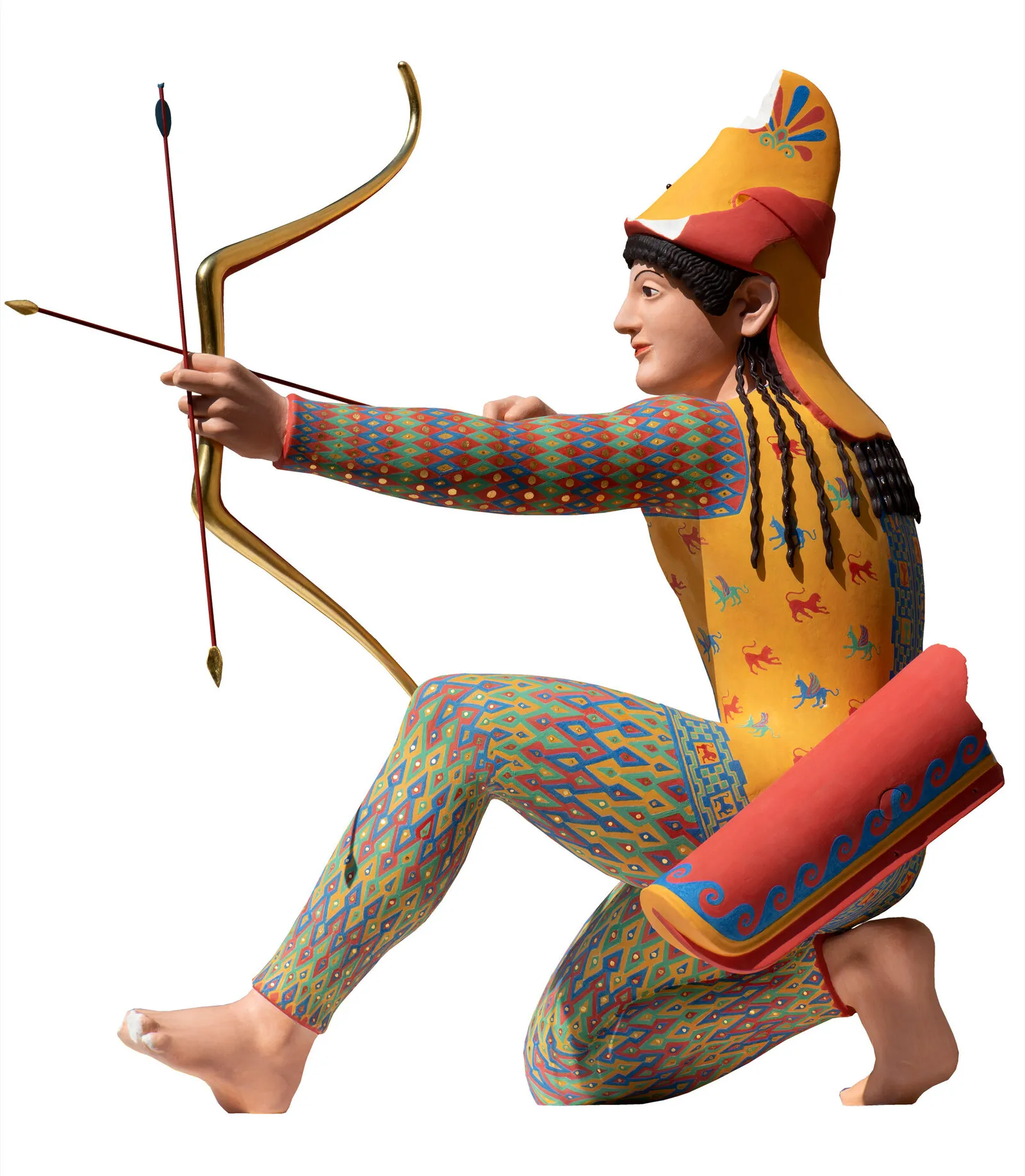 Greek sculpture of a Persian Archer