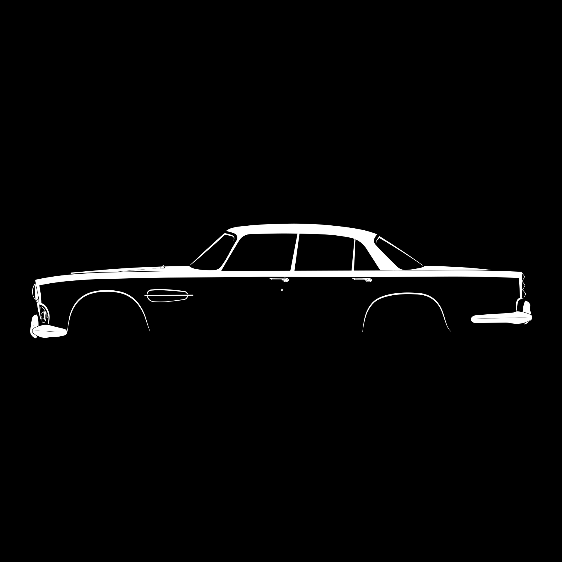 Silhouette of Lagonda-Rapide-01 by Henry Lin