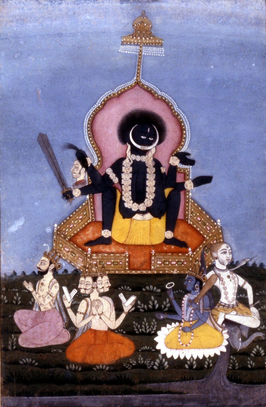 Drawing of Kali from 1900 at a Museum in Baltimore
